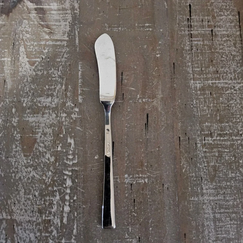 Dansk Meridian Butter Spreader Set of 2 Stainless Steel 18/10 MCM Flatware